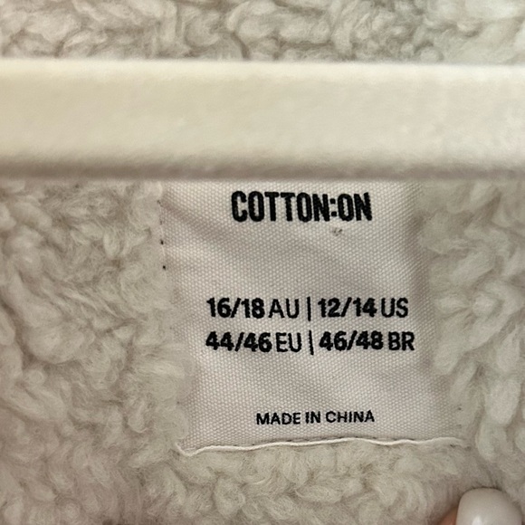 Cotton On Sherpa Aviator Coat - Picture 5 of 5